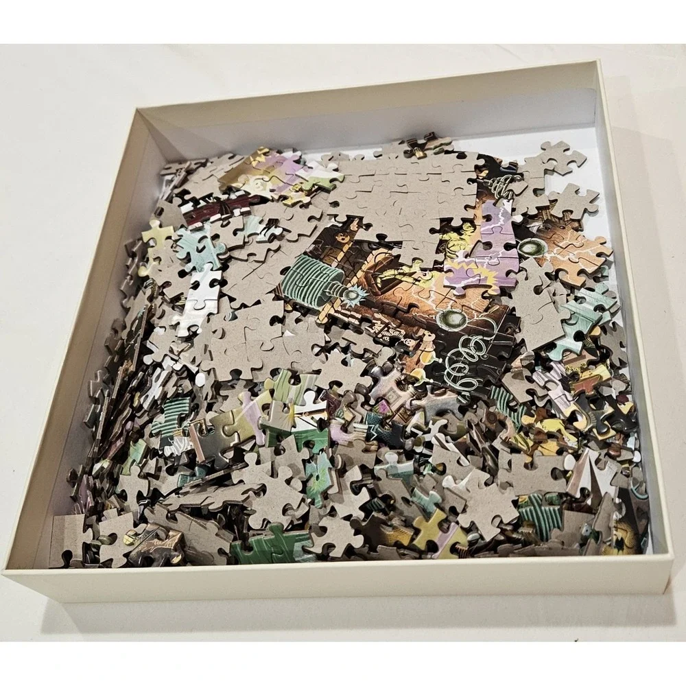 The World of Frankenstein 1000‎ Piece Jigsaw Puzzle Adam Simpson Complete Horror